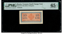 Russia Small Change Note 10 Kopeks ND (1915) Pick 28 PMG Gem Uncirculated 65 EPQ. 

HID09801242017

© 2020 Heritage Auctions | All Rights Reserved