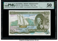 Seychelles Government of Seychelles 50 Rupees 1973 Pick 17e PMG About Uncirculated 50. 

HID09801242017

© 2020 Heritage Auctions | All Rights Reserve...