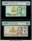 Thailand Bank of Thailand 20; 1000 Baht ND (2017) Pick 130; 134 Two Commemorative Examples PMG Superb Gem Unc 68 EPQ (2). 

HID09801242017

© 2020 Her...