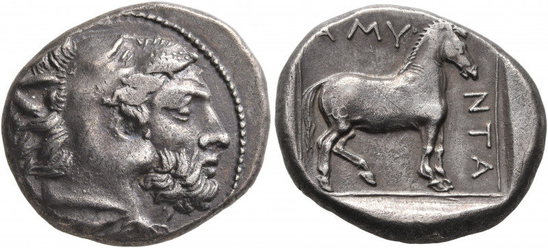 KINGS OF MACEDON. Amyntas III, 393-370/69 BC. Stater (Silver, 23 mm, 9.59 g, 12 ...
