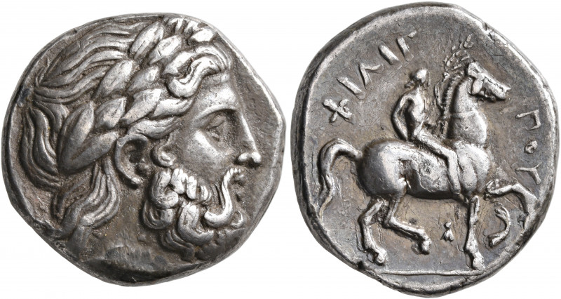 KINGS OF MACEDON. Philip II, 359-336 BC. Tetradrachm (Silver, 24 mm, 14.38 g, 3 ...