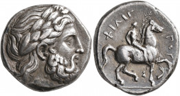 KINGS OF MACEDON. Philip II, 359-336 BC. Tetradrachm (Silver, 24 mm, 14.38 g, 3 h), Amphipolis, struck under Alexander III, circa 336-333/26. Laureate...