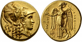 KINGS OF MACEDON. Alexander III ‘the Great’, 336-323 BC. Stater (Gold, 18 mm, 8.56 g, 7 h), Babylon, struck under Seleukos I, circa 311-300. Head of A...