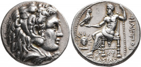 KINGS OF MACEDON. Philip III Arrhidaios, 323-317 BC. Tetradrachm (Silver, 28 mm, 16.91 g, 11 h), Babylon, struck under Archon, Dokimos, or Seleukos I....