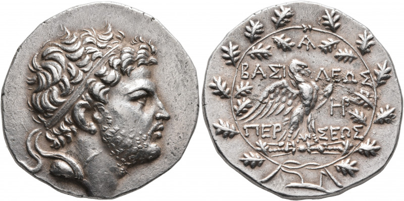 KINGS OF MACEDON. Perseus, 179-168 BC. Tetradrachm (Silver, 32 mm, 16.93 g, 12 h...