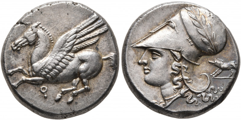 CORINTHIA. Corinth. Circa 375-300 BC. Stater (Silver, 20 mm, 9.61 g, 12 h). Pega...