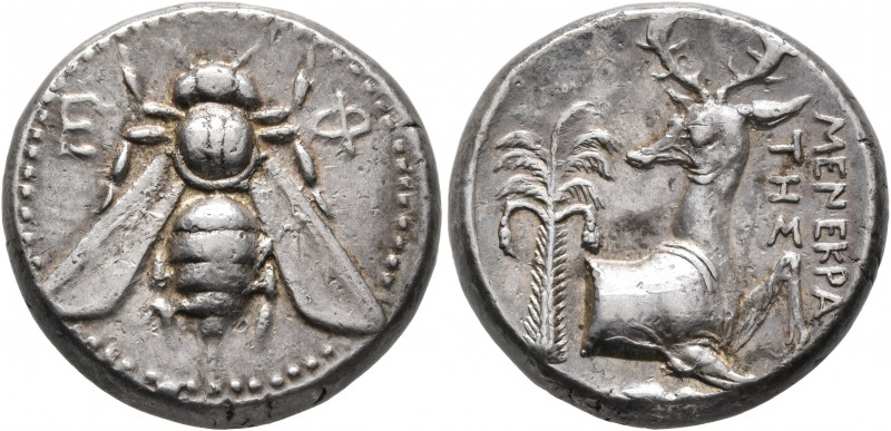 IONIA. Ephesos. Circa 390-380 BC. Tetradrachm (Silver, 23 mm, 15.41 g, 12 h), Me...
