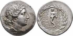 IONIA. Magnesia ad Maeandrum. Circa 155-145 BC. Tetradrachm (Silver, 30 mm, 17.04 g, 12 h), Attic standard. Erasippos, son of Aristeos, magistrate. Di...
