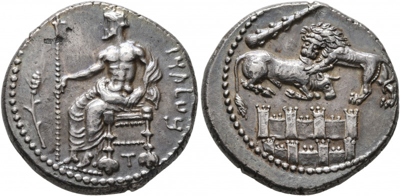 CILICIA. Tarsos. Mazaios, satrap of Cilicia, 361/0-334 BC. Stater (Silver, 23 mm...