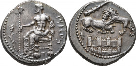 CILICIA. Tarsos. Mazaios, satrap of Cilicia, 361/0-334 BC. Stater (Silver, 23 mm, 10.87 g, 6 h). &#67649;&#67663;&#67659;&#67669;&#67667;&#67654; ('b'...