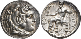 SELEUKID KINGS OF SYRIA. Seleukos I Nikator, 312-281 BC. Tetradrachm (Silver, 26 mm, 17.08 g, 10 h), in the types of Alexander the Great. Seleukeia in...