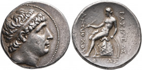 SELEUKID KINGS OF SYRIA. Antiochos I Soter, 281-261 BC. Tetradrachm (Silver, 30 mm, 17.15 g, 12 h), Sardes, circa 276-271. Diademed head of Antiochos ...