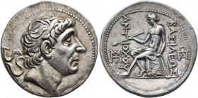 SELEUKID KINGS OF SYRIA. Antiochos II Theos, 261-246 BC. Tetradrachm (Silver, 31 mm, 16.77 g, 1 h), Seleukeia on the Tigris. Diademed head of Antiocho...