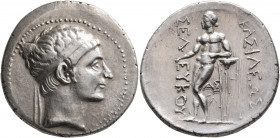 SELEUKID KINGS OF SYRIA. Seleukos II Kallinikos, 246-225 BC. Tetradrachm (Silver, 32 mm, 16.91 g, 12 h), a contemporary imitation from an irregular mi...