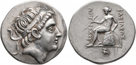 SELEUKID KINGS OF SYRIA. Antiochos Hierax, circa 242-227 BC. Tetradrachm (Silver, 31 mm, 16.91 g, 1 h), Ilion. Diademed idealized head of a young king...