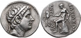 SELEUKID KINGS OF SYRIA. Antiochos III ‘the Great’, 222-187 BC. Tetradrachm (Silver, 30 mm, 17.07 g, 1 h), probably Seleukeia on the Kalykadnos, circa...