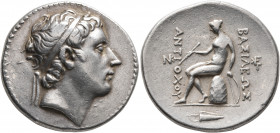 SELEUKID KINGS OF SYRIA. Antiochos III ‘the Great’, 222-187 BC. Tetradrachm (Silver, 30 mm, 17.16 g, 12 h), Tarsos, circa 216-213 (?). Diademed head o...