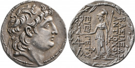 KINGS of CAPPADOCIA. Ariarathes VII Philometor, circa 107/6-101/0 BC. Tetradrachm (Silver, 29 mm, 16.50 g, 1 h), in the names and types of the Seleuki...