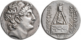 SELEUKID KINGS OF SYRIA. Antiochos VIII Epiphanes (Grypos), 121/0-97/6 BC. Tetradrachm (Silver, 27 mm, 16.51 g, 12 h), Tarsos, 121/0-114/3. Diademed h...