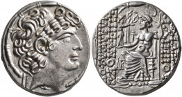 SYRIA, Seleukis and Pieria. Antioch. Aulus Gabinius, proconsul, 57-55 BC. Tetradrachm (Silver, 27 mm, 15.38 g, 12 h), Antiochia on the Orontes. In the...