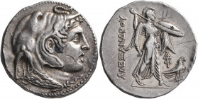 PTOLEMAIC KINGS OF EGYPT. Ptolemy I Soter, 305-282 BC. Tetradrachm (Silver, 28 mm, 15.61 g, 1 h), first reduced standard. Alexandria, circa 306-300. D...