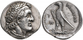 PTOLEMAIC KINGS OF EGYPT. Ptolemy I Soter, 305-282 BC. Tetradrachm (Silver, 28 mm, 14.12 g, 12 h), Alexandria, early 280s. Diademed head of Ptolemy I ...