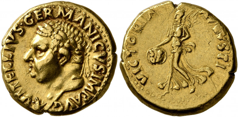 Vitellius, 69. Aureus (Gold, 18 mm, 7.25 g, 6 h), uncertain mint in Spain (Tarra...