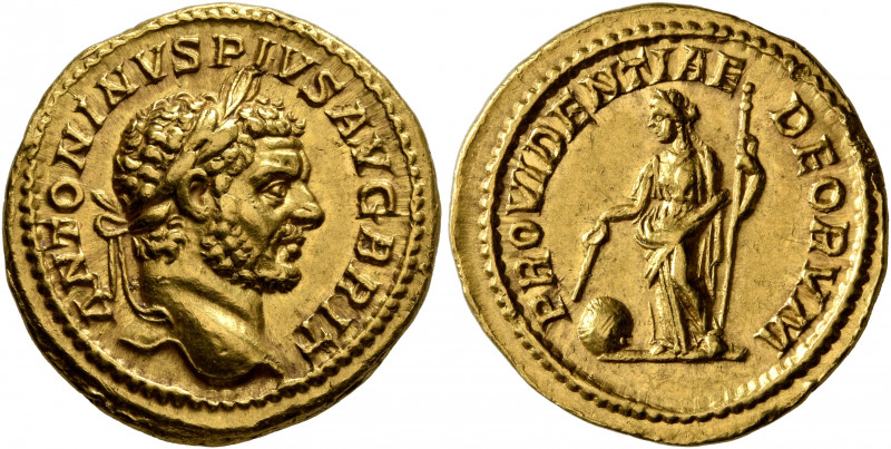 Caracalla, 198-217. Aureus (Gold, 20 mm, 7.11 g, 12 h), Rome, 212-213. ANTONINVS...