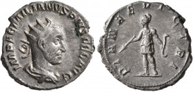Aemilian, 253. Antoninianus (Silver, 21 mm, 2.94 g, 12 h), Rome. IMP AEMILIANVS PIVS FEL AVG Radiate, draped and cuirassed bust of Aemilian to right, ...