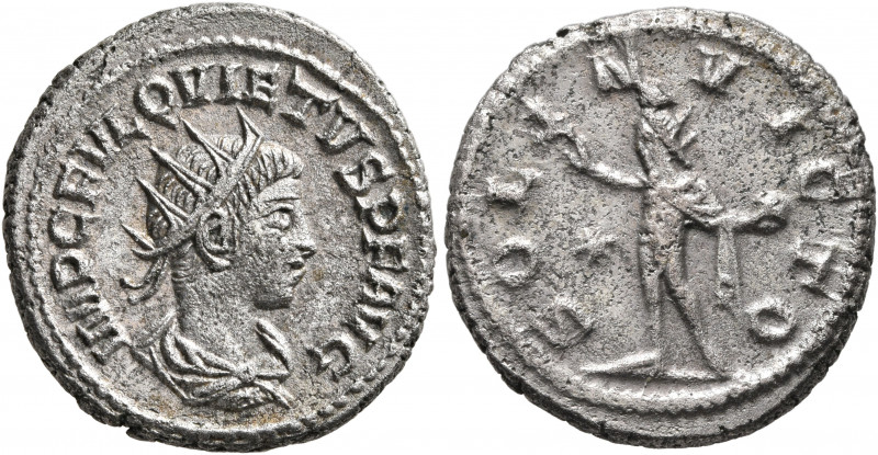 Quietus, usurper, 260-261. Antoninianus (Billon, 21 mm, 4.27 g, 6 h), Samosata. ...