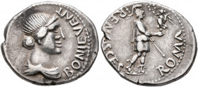 Forces of Galba in Spain. Anonymous, 3 April-2nd half of June 68. Denarius (Silver, 19 mm, 3.88 g, 5 h), uncertain mint in Spain. Group IX. BONI EVENT...