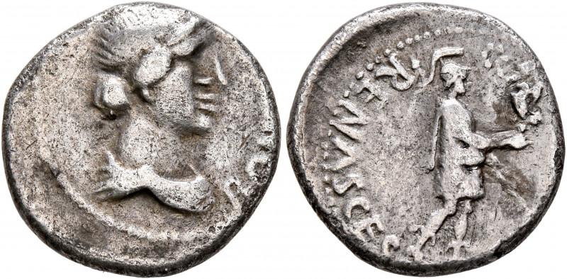 Forces of Galba in Spain. Anonymous, 3 April-2nd half of June 68. Denarius (Silv...