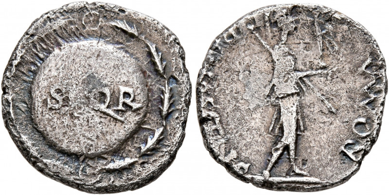 Forces of Galba in Spain. Anonymous, 3 April-2nd half of June 68. Denarius (Silv...