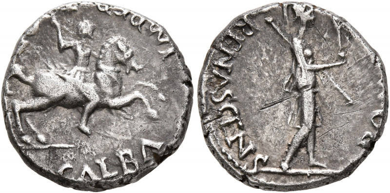Galba, as Imperator. 3 April-2nd half of June 68. Denarius (Silver, 16 mm, 3.59 ...