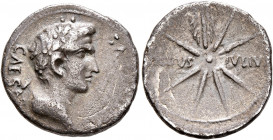 Forces of Galba in Spain. In the name of Augustus, 27 BC-AD 14. Denarius (Silver, 18 mm, 3.27 g, 7 h), uncertain mint in Spain. Group A.II, 3 April-2n...