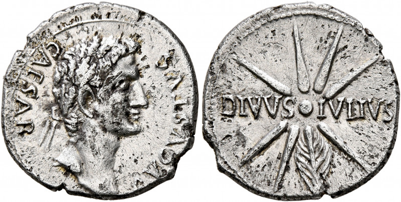 Forces of Galba in Spain. In the name of Augustus, 27 BC-AD 14. Denarius (Silver...