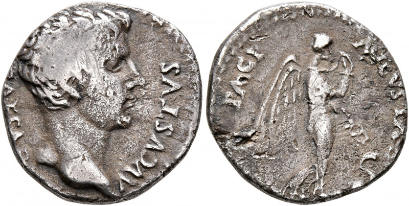 Forces of Galba in Spain. In the name of Augustus, 27 BC-AD 14. Denarius (Silver...
