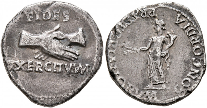 Rhine Legions. Anonymous, circa May-June 68. Denarius (Silver, 17 mm, 3.18 g, 5 ...