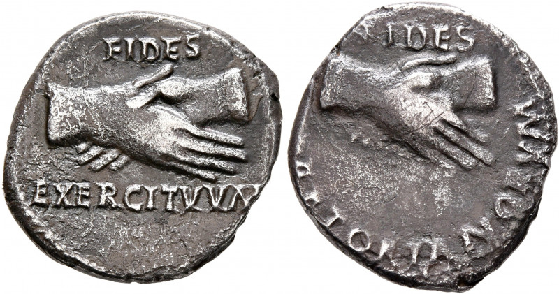 Rhine Legions. Anonymous, circa May-June 68. Denarius (Silver, 17 mm, 3.02 g, 4 ...