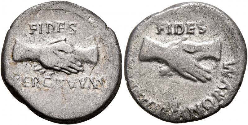 Rhine Legions. Anonymous, circa May-June 68. Denarius (Silver, 18 mm, 3.36 g, 6 ...