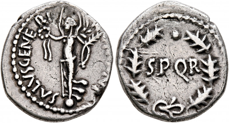 Rhine Legions. Anonymous, circa May/June-December 68. Denarius (Silver, 18 mm, 3...