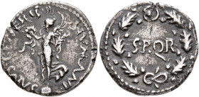 Rhine Legions. Anonymous, circa May/June-December 68. Denarius (Silver, 17 mm, 2.70 g, 3 h), uncertain mint in Gaul or in the Rhine Valley. 'S P Q R G...