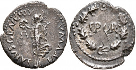 Rhine Legions. Anonymous, circa May/June-December 68. Denarius (Silver, 19 mm, 2.63 g, 10 h), uncertain mint in Gaul or in the Rhine Valley. 'S P Q R ...