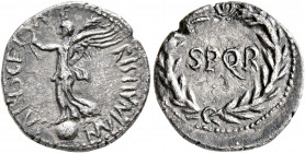 Rhine Legions. Anonymous, circa May/June-December 68. Denarius (Silver, 17 mm, 3.17 g, 11 h), uncertain mint in Gaul or in the Rhine Valley. 'S P Q R ...