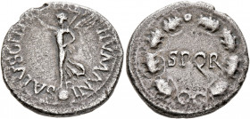 Rhine Legions. Anonymous, circa May/June-December 68. Denarius (Silver, 17 mm, 3.18 g, 12 h), uncertain mint in Gaul or in the Rhine Valley. 'S P Q R ...
