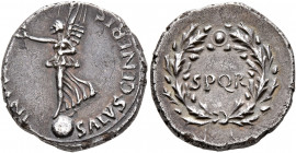 Rhine Legions. Anonymous, circa May/June-December 68. Denarius (Silver, 17 mm, 3.45 g, 5 h), uncertain mint in Gaul or in the Rhine Valley. 'S P Q R G...