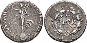 Rhine Legions. Anonymous, circa May/June-December 68. Denarius (Silver, 17 mm, 3.16 g, 6 h), uncertain mint in Gaul or in the Rhine Valley. 'S P Q R G...