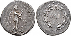 Rhine Legions. Anonymous, circa May/June-December 68. Denarius (Silver, 18 mm, 4.12 g, 5 h), uncertain mint in Gaul or in the Rhine Valley. 'S P Q R G...