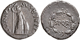 Rhine Legions. Anonymous, circa May/June-December 68. Denarius (Silver, 16 mm, 3.09 g, 6 h), uncertain mint in Gaul or in the Rhine Valley. 'S P Q R G...