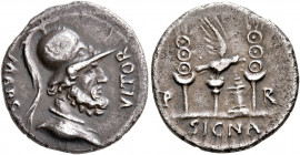 Rhine Legions. Anonymous, circa May/June-December 68. Denarius (Silver, 18 mm, 3.55 g, 1 h), uncertain mint in Gaul or in the Rhine Valley. 'SIGNA P R...